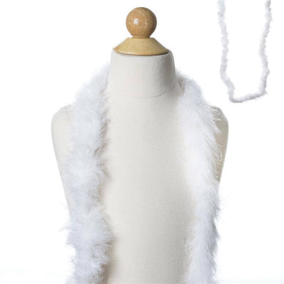 Deluxe Marabou Ostrich Feather Boas-White-2 Yards