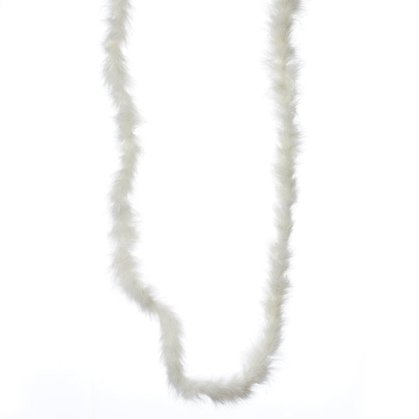 Deluxe Marabou Ostrich Feather Boas-Ivory-2 Yards