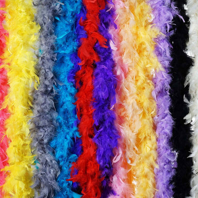 Lush-Chandelle Turkey Boas - White 2 Yards  50gram