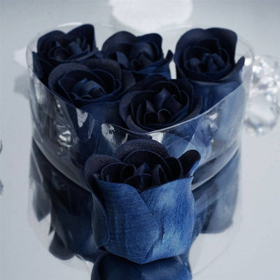 Scented Rose Soap Gift Box - Navy Blue
