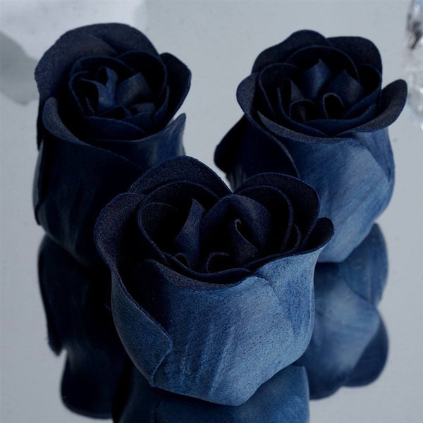 Scented Rose Soap Gift Box - Navy Blue