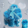 Heart Rose Soap Petals-Turquoise