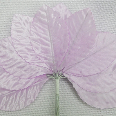 144 Lavender Satin Corsage and Boutonniere Wired Craft Leafs DIY Wedding Projects