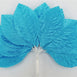 144 Turquoise Satin Corsage and Boutonniere Wired Craft Leafs DIY Wedding Projects