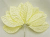 144 Yellow Satin Corsage and Boutonniere Wired Craft Leafs DIY Wedding Projects