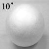 10" White Styrofoam Filler Foam Balls - 2 pack