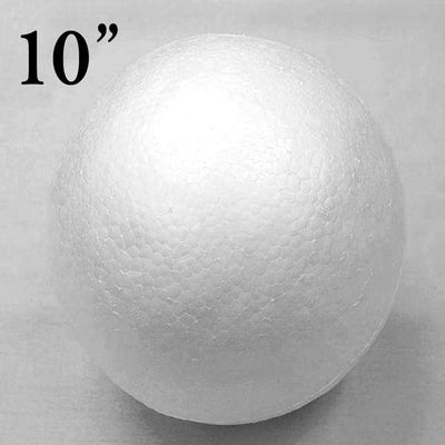 10" White Styrofoam Filler Foam Balls - 2 pack