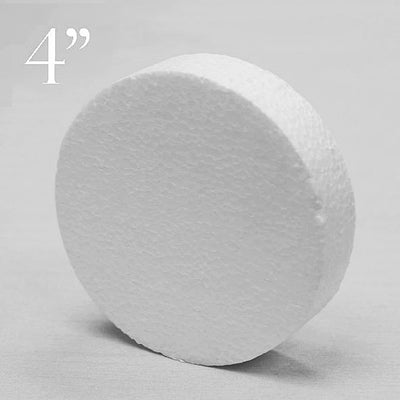 4" Wholesale White Styrofoam Foam Disc DIY Crafts Decoration - 36 pack