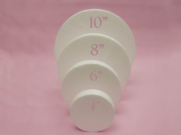 8” Wholesale White Styrofoam Foam Disc DIY Crafts Decoration - 12 pack