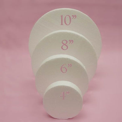 10" Wholesale White Styrofoam Foam Disc DIY Crafts Decoration - 12 pack