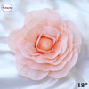 12" Large Foam Rose Backdrop Wall Decor - Blush - 4 pcs