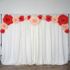 12" Large Foam Rose Backdrop Wall Decor - Red - 4 pcs
