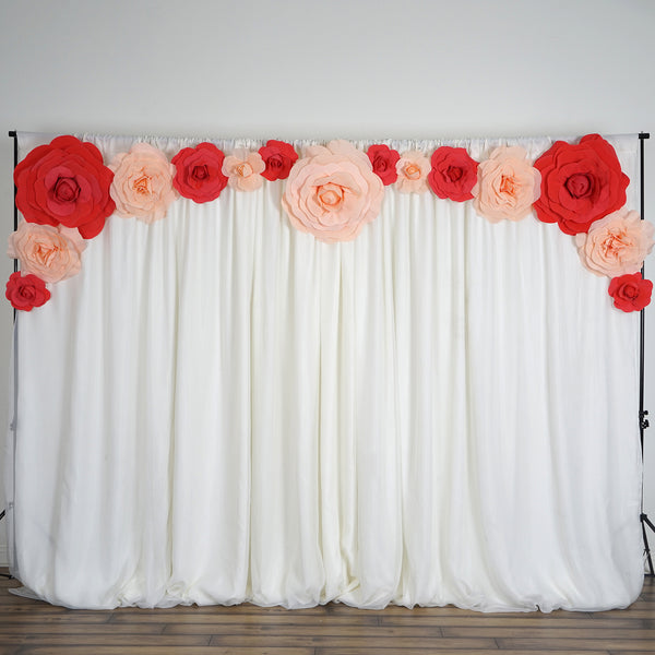 20" Large Foam Rose Backdrop Wall Decor - Red - 2 pcs