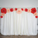 20" Large Foam Rose Backdrop Wall Decor - White - 2 pcs