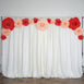 24" Large Foam Rose Backdrop Wall Decor - Red - 2 pcs