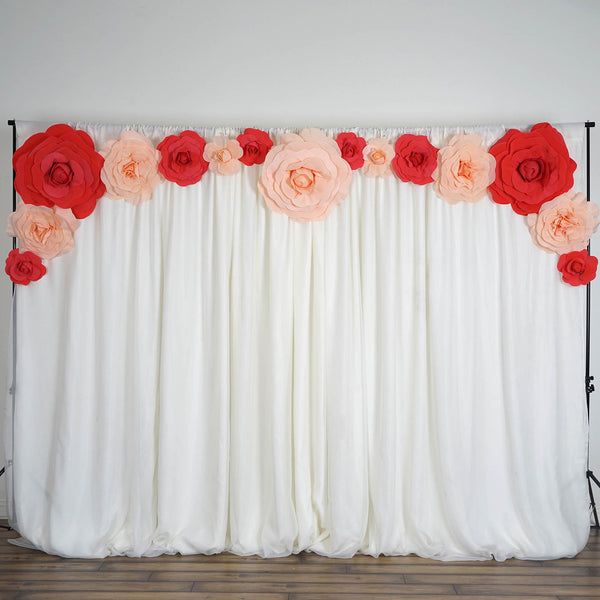 24" Large Foam Rose Backdrop Wall Decor - Red - 2 pcs