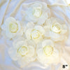 8" Large Foam Rose Backdrop Wall Decor - Cream - 6 pcs