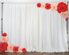 8" Large Foam Rose Backdrop Wall Decor - Cream - 6 pcs