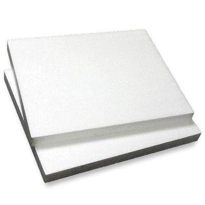 12x15 Wholesale White Styrofoam Foam Rectangle Flats DIY Crafts  Decoration - 6 pcs
