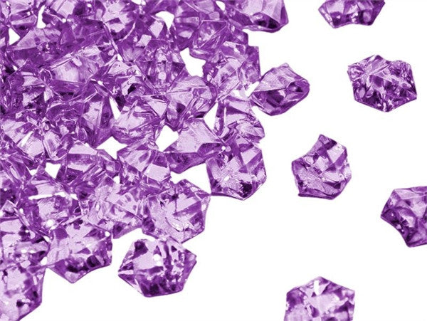 Lavender Acrylic Ice Rock Crystals Wedding Party Event Table Vase Decoration - 300/pk