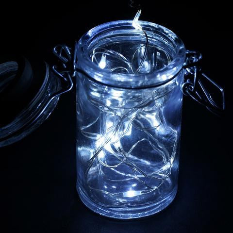 90" White Starry String Lights Battery Operated with 20 Micro Bright LEDs