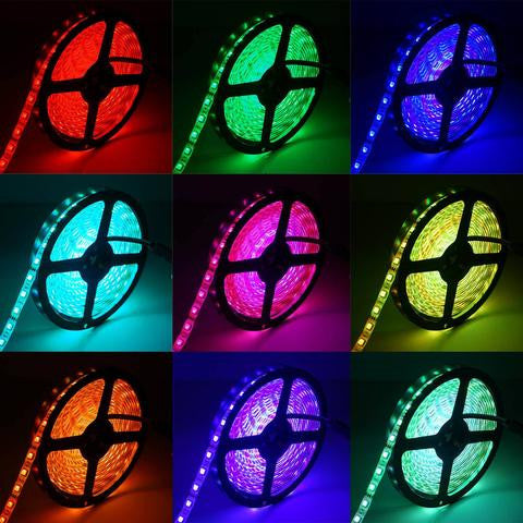 Wholesale 5M Long 300 Assorted LED Waterproof Strip Light 5050 + Remote