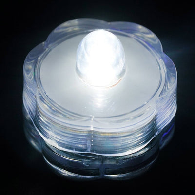 Submersible LED Waterproof Light RGB for Vase Wedding Party Fish Tank - White-12pcs