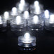 Submersible LED Waterproof Light RGB for Vase Wedding Party Fish Tank - White-12pcs