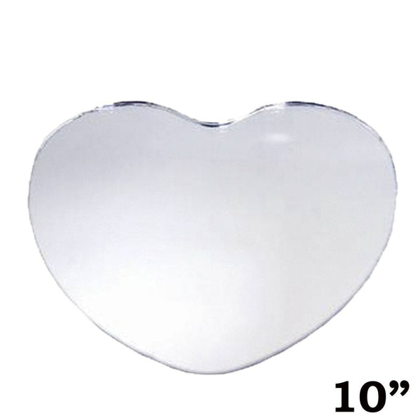 10" Heart Glass Mirror - pack of 6