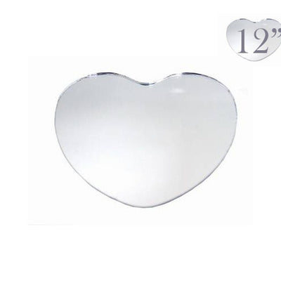 12" Lovely Heart Mirror - 4/Set