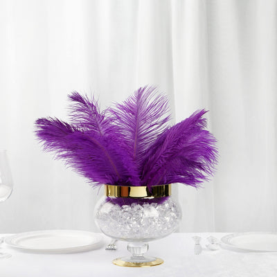 13-15 Fabulous Natural Ostrich Feathers-12PCS - Purple