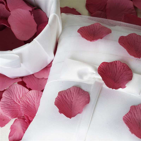 500 Silk Rose Petals For Wedding Party Table Confetti Decoration - Mauve