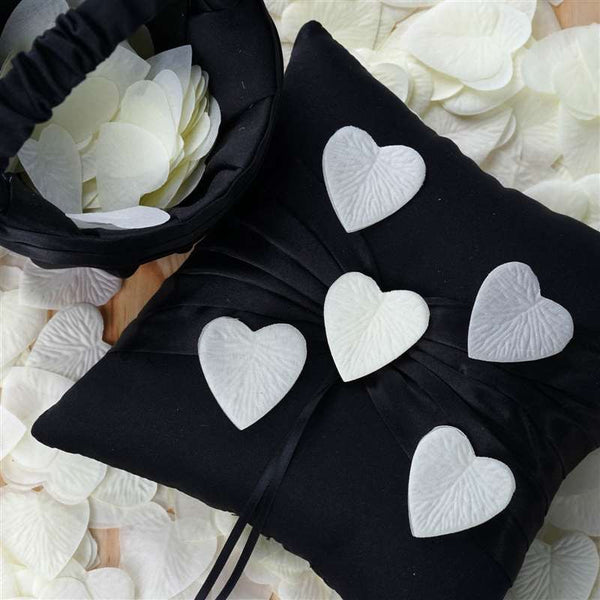 500 PCS Ivory Silk Heart Rose Petals Wedding Flower Decoration Vase Home Bridal Décor