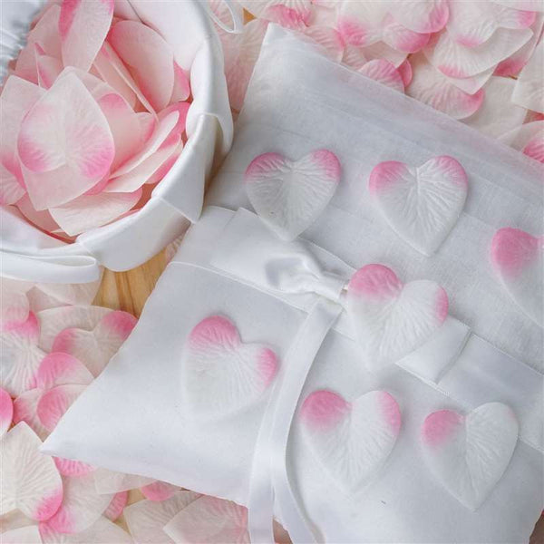 500 PCS Pink Silk Heart Rose Petals Wedding Flower Decoration Vase Home Bridal Décor