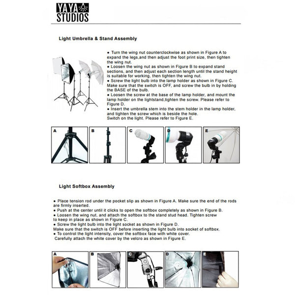 1200 Watts White Umbrella Soft box Continuous Lighting Photo Video Studio Kit With Chromakey Background Muslins (Green Black White)