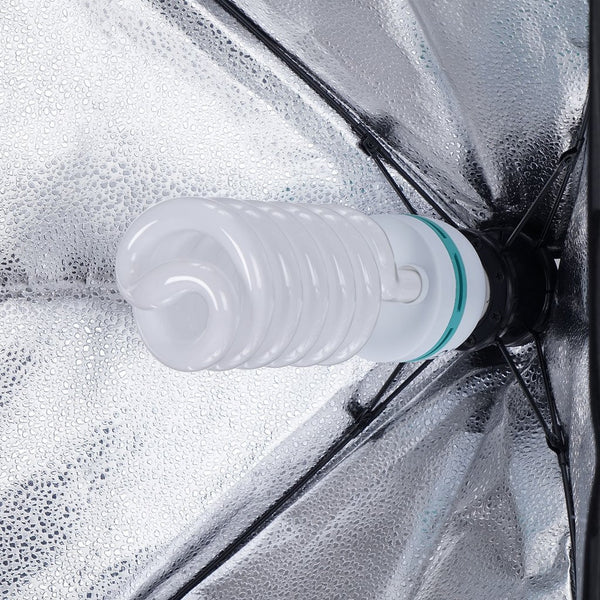 1200 Watts White Umbrella Soft box Continuous Lighting Photo Video Studio Kit With Chromakey Background Muslins (Green Black White)