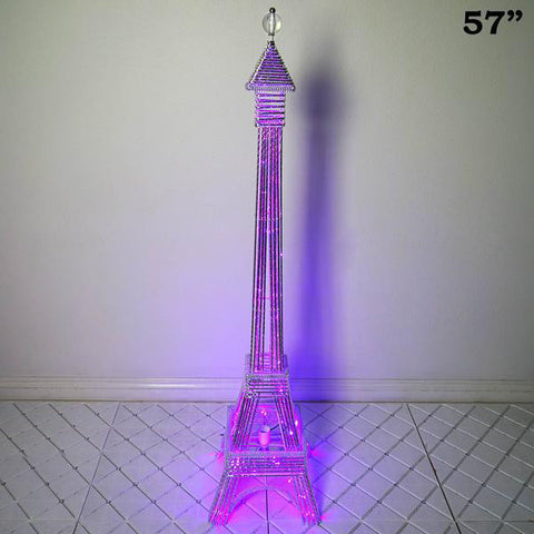 Plastic Eiffel Tower Decor - Color Changing LED