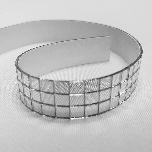 42” Silver Mirror Mosaic Polystone Trumpet Floor Vase Wedding Aisle Prop Party Columns