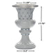 2 Pack | 18" Tall White PVC | 10mm Crystal Studded Italian Inspired | Pedestal Column Plant Stand Pot