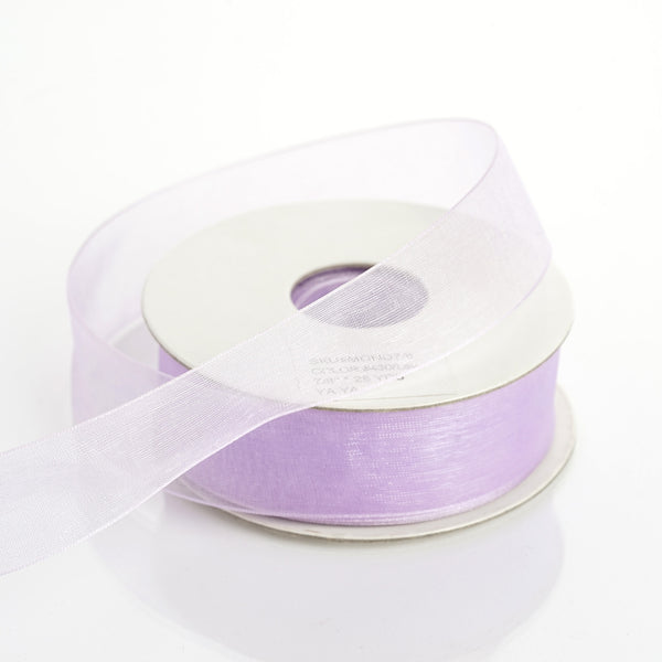 7/8" x 25 Yards Sheer Organza Ribbon - Lavender
