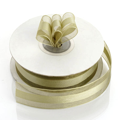 7/8" x 25 Yards Organza Ribbon With Satin Center - Willow