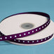 3/8" Grosgrain Polka Dot -Eggplant