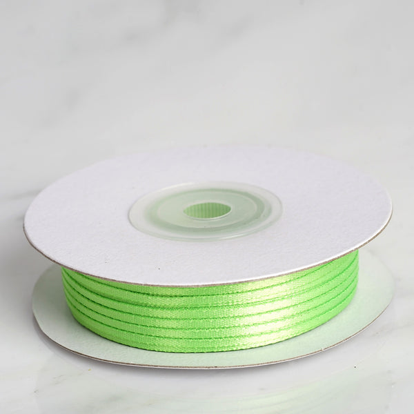 1/16" x 100 Yards Solid Satin Ribbon - Apple Green