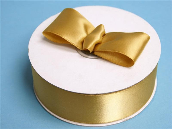 1.5" x 50 Yards Solid Satin Ribbon - Gold