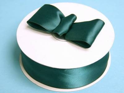 1.5" x 50 Yards Solid Satin Ribbon - Hunter Green
