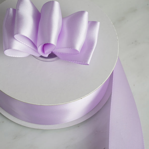 1.5" x 50 Yards Solid Satin Ribbon - Lavender