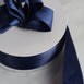 1.5" x 50 Yards Solid Satin Ribbon - Navy Blue