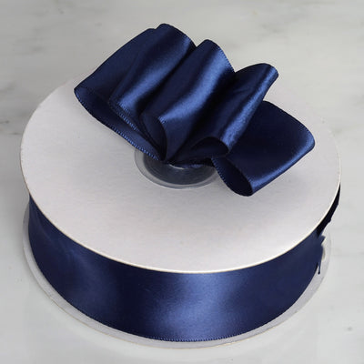 1.5" x 50 Yards Solid Satin Ribbon - Navy Blue