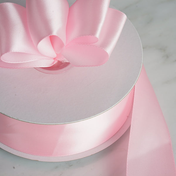 1.5" x 50 Yards Solid Satin Ribbon - Pink