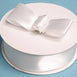 1.5" x 50 Yards Solid Satin Ribbon - White